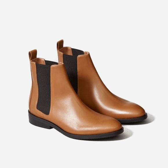 Everlane Modern Chelsea Leather Ankle Boots Size 6.5 - Picture 11 of 11
